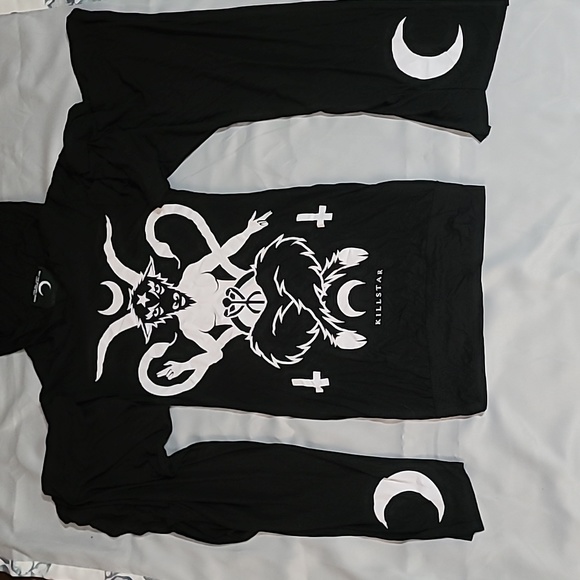 Killstar Idol Baphomet Hooded dress L - Picture 2 of 2